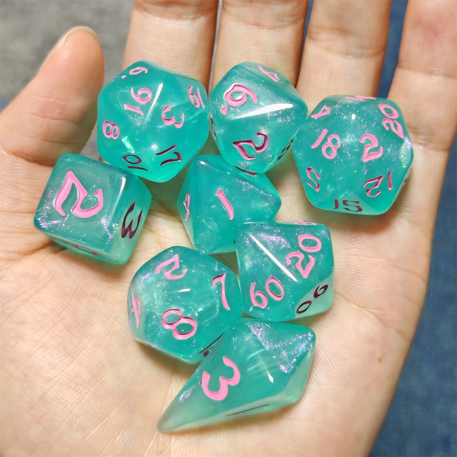 HYMGHO Wyrmforged Rollers Love Potion RPG dice set image 4