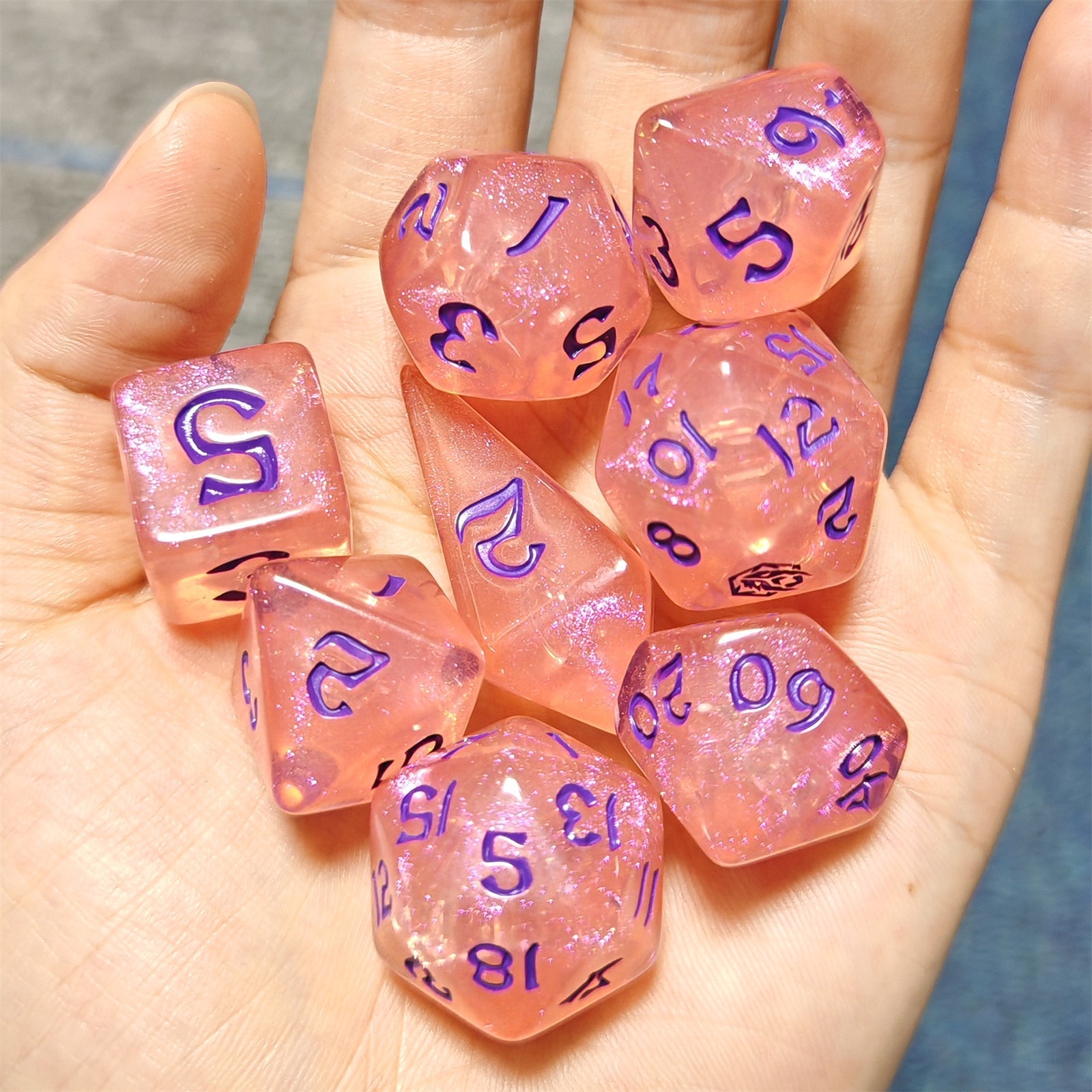 HYMGHO Wyrmforged Rollers Elixir of Life RPG dice set image 4