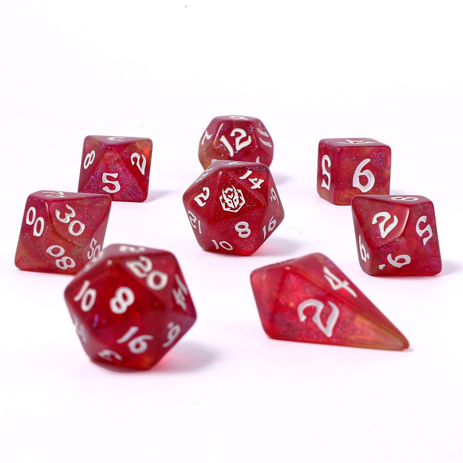 HYMGHO Wyrmforged Rollers Infernal Spark RPG dice set image 2
