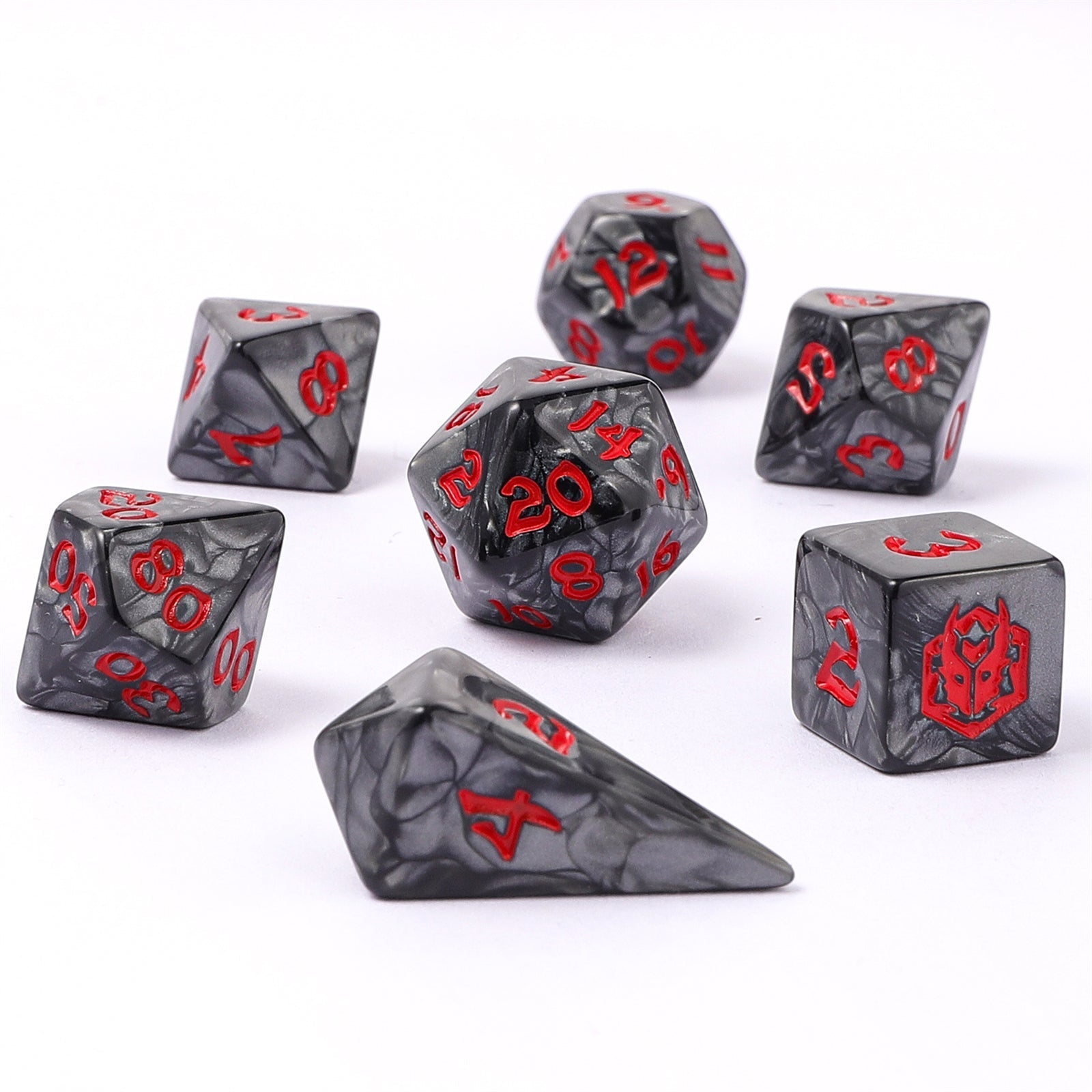 HYMGHO Wyrmforged Mini Iron Golem RPG dice set image 2