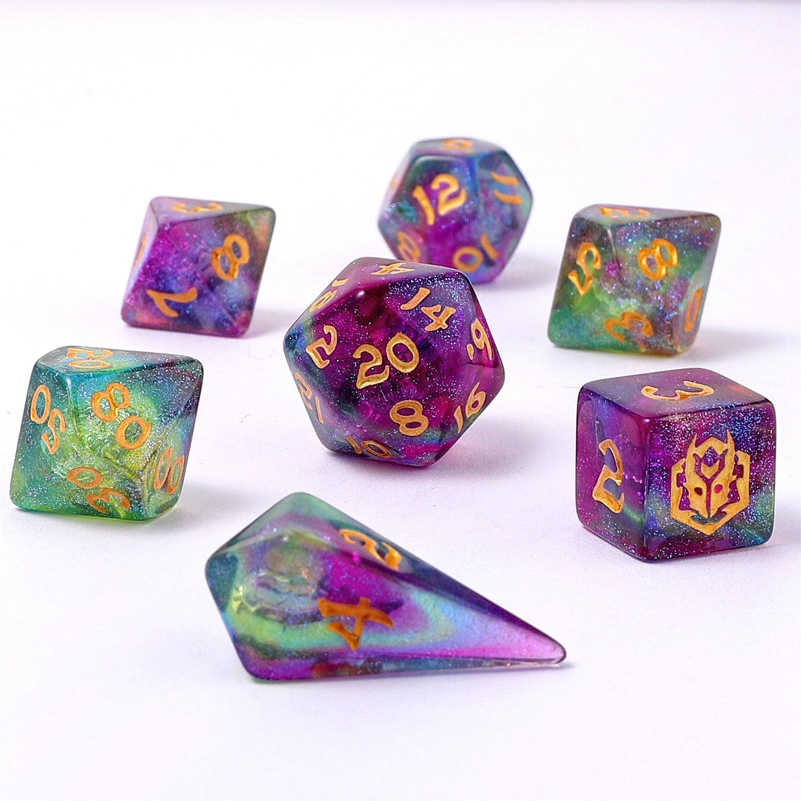 HYMGHO Wyrmforged Mini Siren's Melody RPG dice set image 2