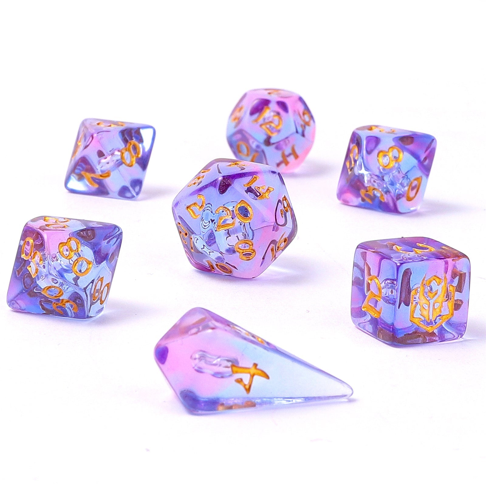 HYMGHO Wyrmforged Mini Unicorn Tears RPG dice set image 2