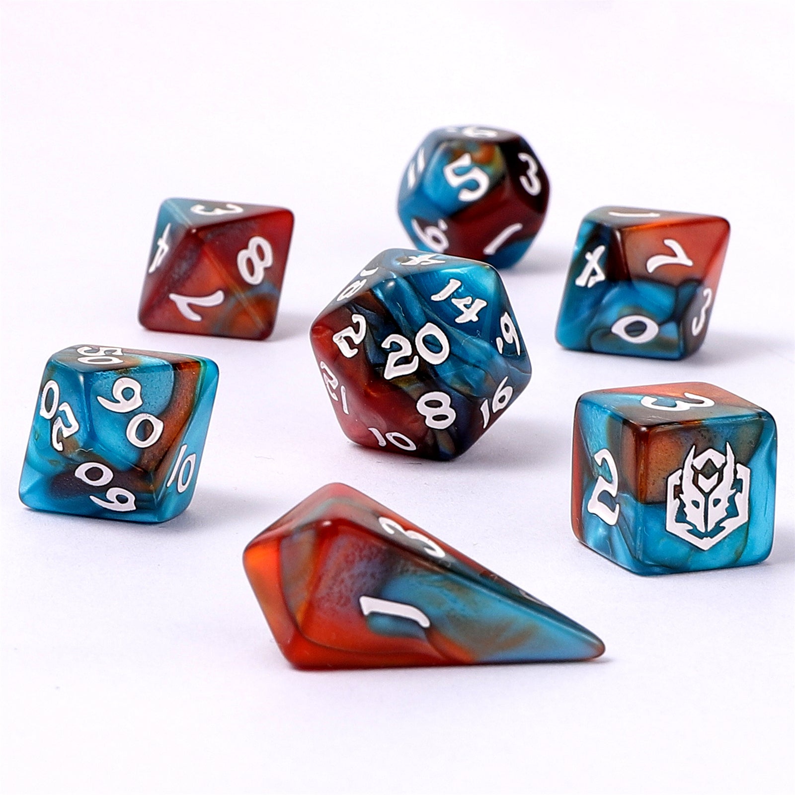 HYMGHO Wyrmforged Mini Bard's Cloak RPG dice set image 2