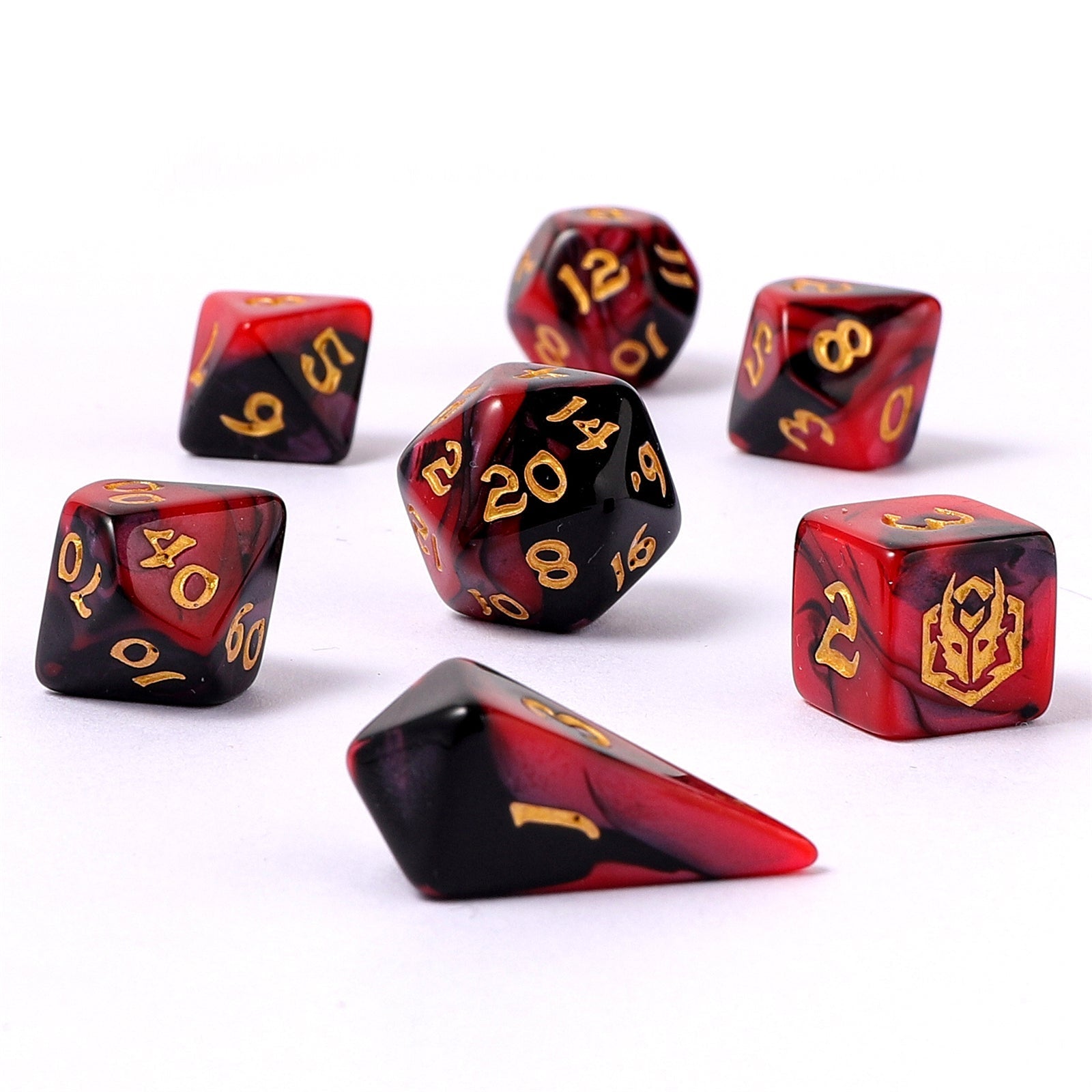 HYMGHO Wyrmforged Mini Blood Pact RPG dice set image 2