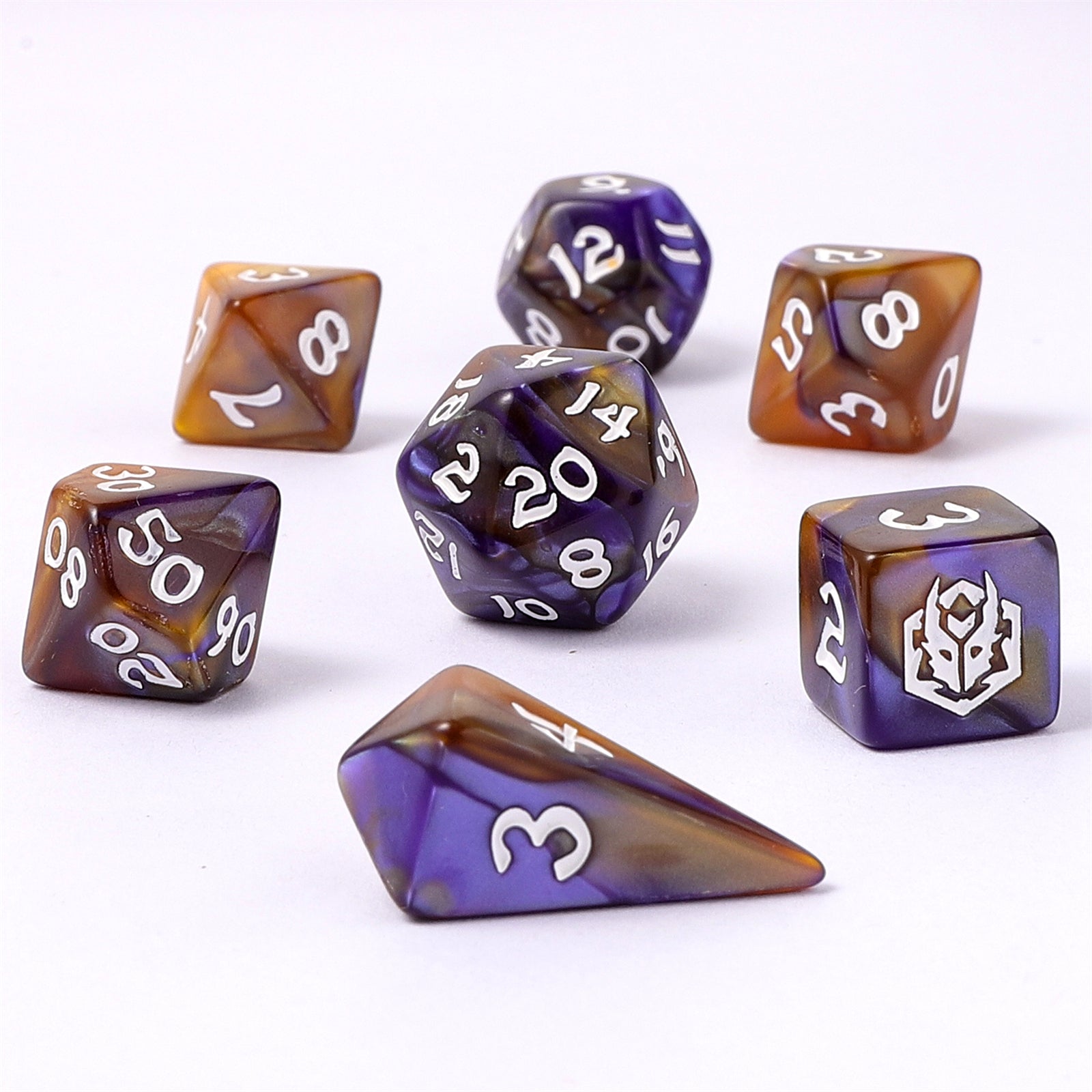 HYMGHO Wyrmforged Mini Magister Robes RPG dice set image 2