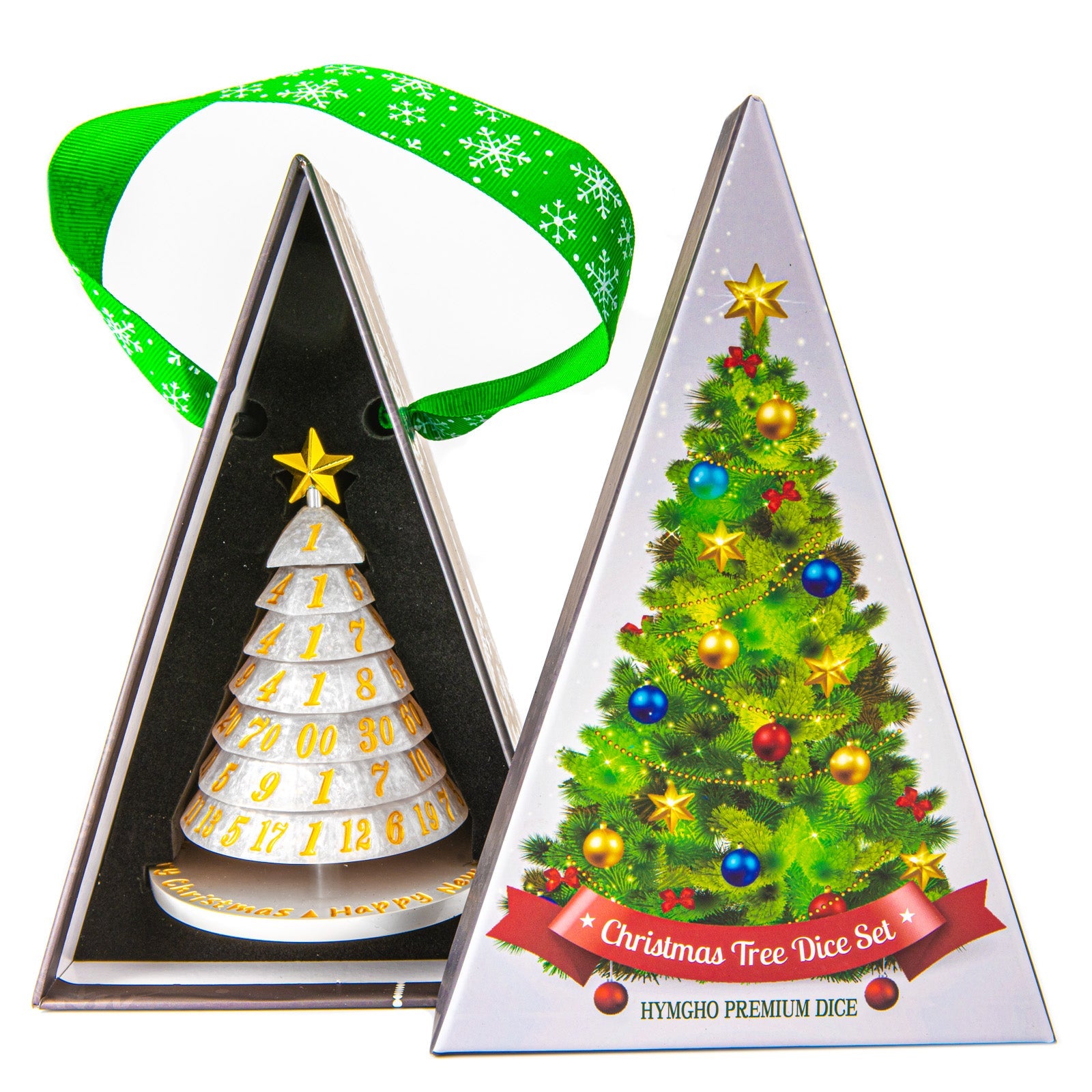 HYMGHO Resin Christmas Tree Dice Snow White image 2