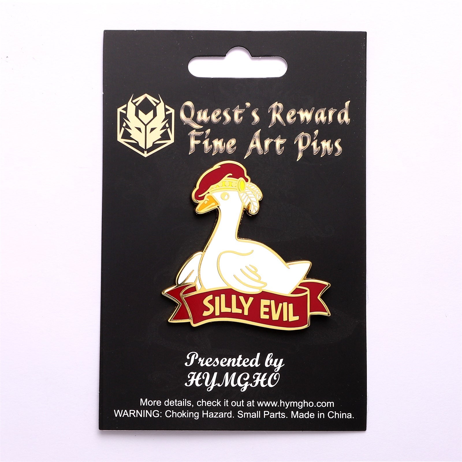 HYMGHO Alternative Alignments Silly Evil Goose enamel pin image 2