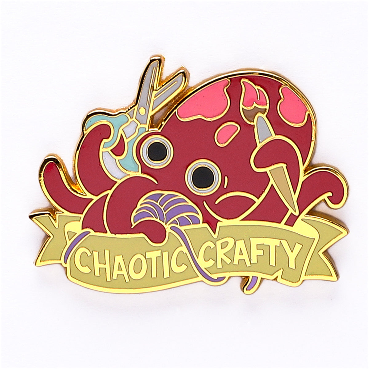 HYMGHO Alternative Alignments Chaotic Crafty enamel pin