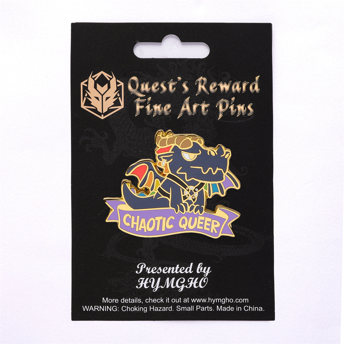 HYMGHO Alternative Alignments Chaotic Queer enamel pin image 2