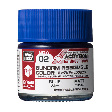 Mr. Hobby Gundam Assemble Color Blue 10ml NGA02 bottle