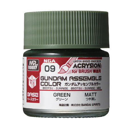 Mr. Hobby Gundam Assemble Color Green 10ml NGA09 bottle