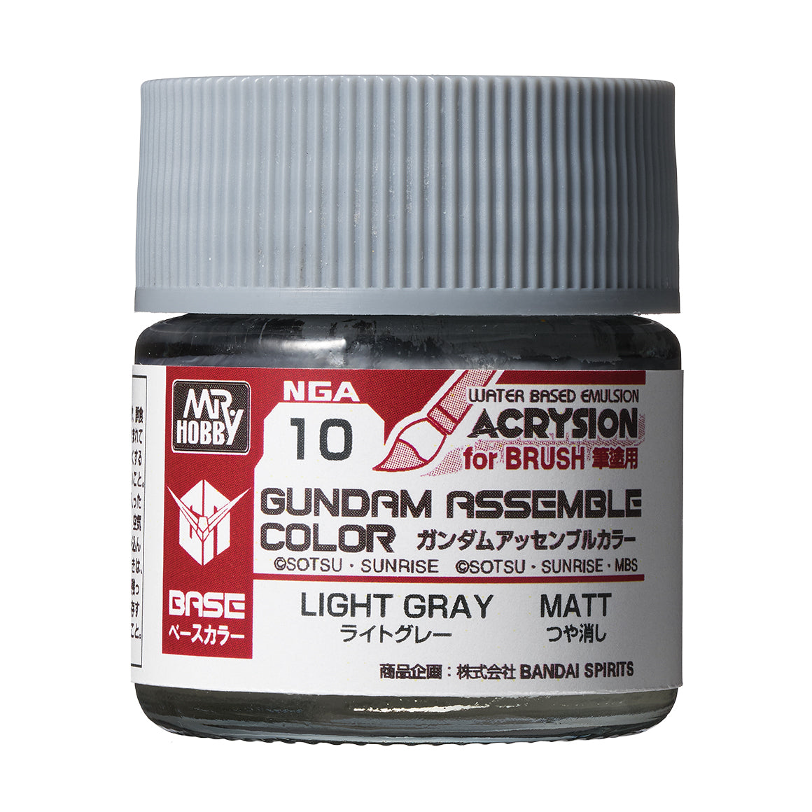 Mr. Hobby Gundam Assemble Color Light Gray 10ml NGA10 bottle