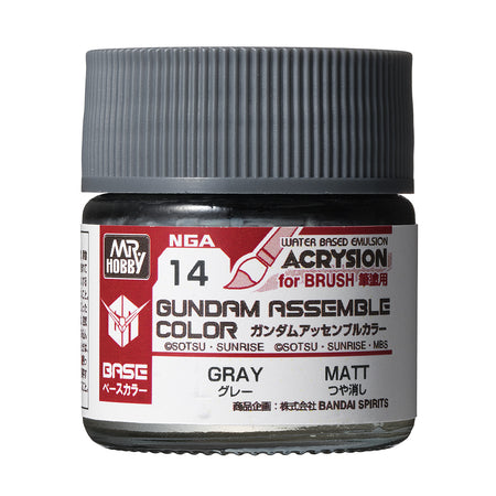 Mr. Hobby Gundam Assemble Color Gray 10ml NGA14 bottle