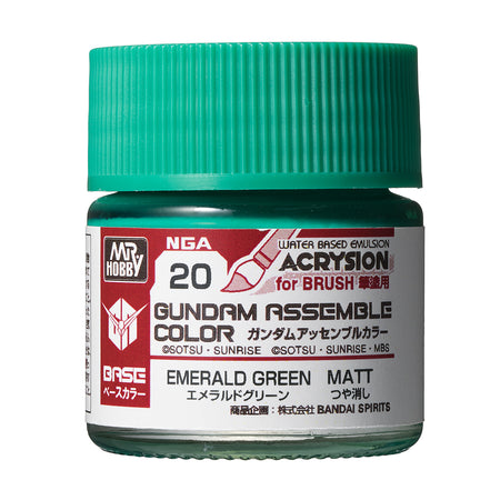 Mr. Hobby Gundam Assemble Color Emerald Green 10ml NGA20 bottle