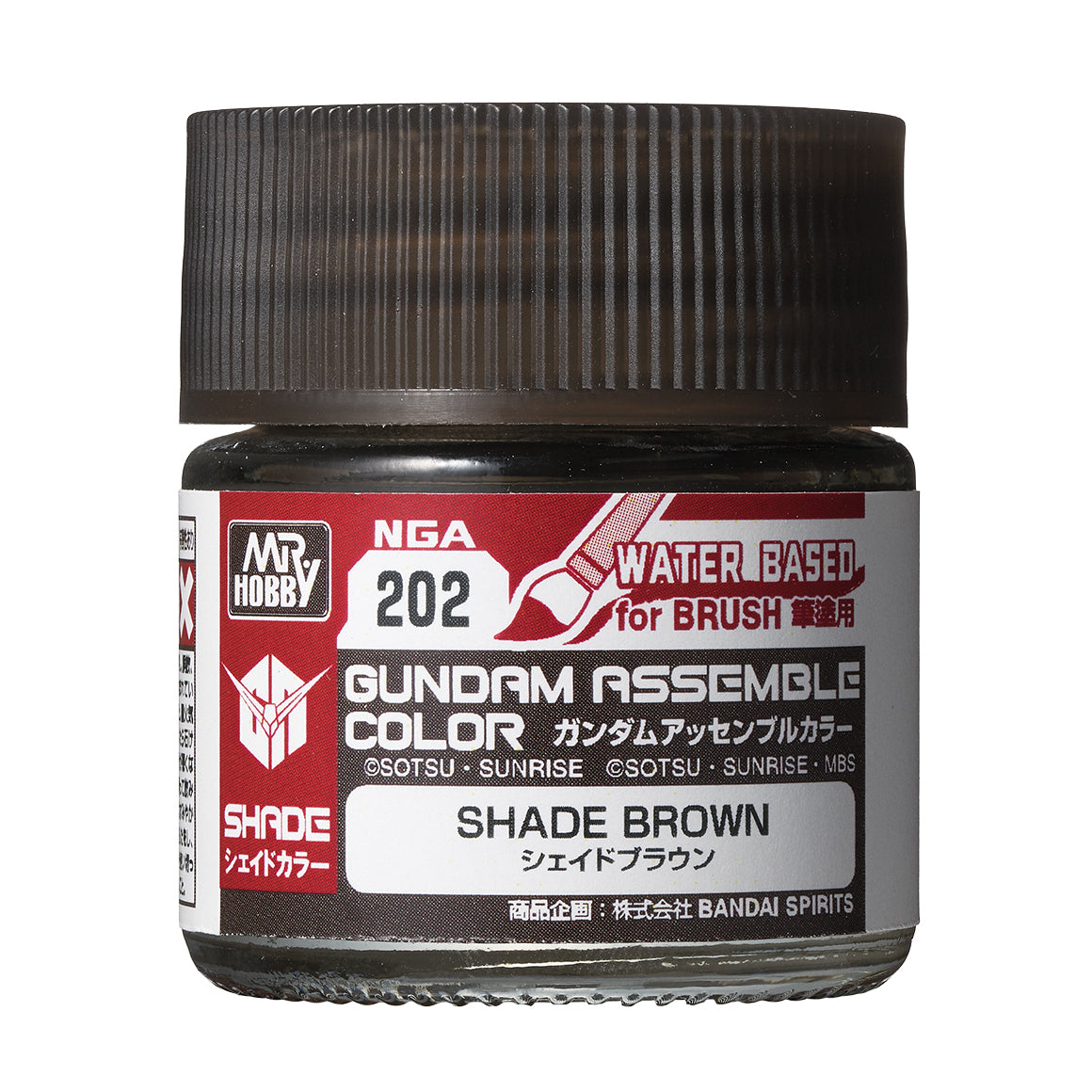 Mr. Hobby Gundam Assemble Color Shade Brown 10ml NGA202 bottle