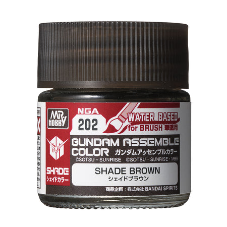Mr. Hobby Gundam Assemble Color Shade Brown 10ml NGA202 bottle