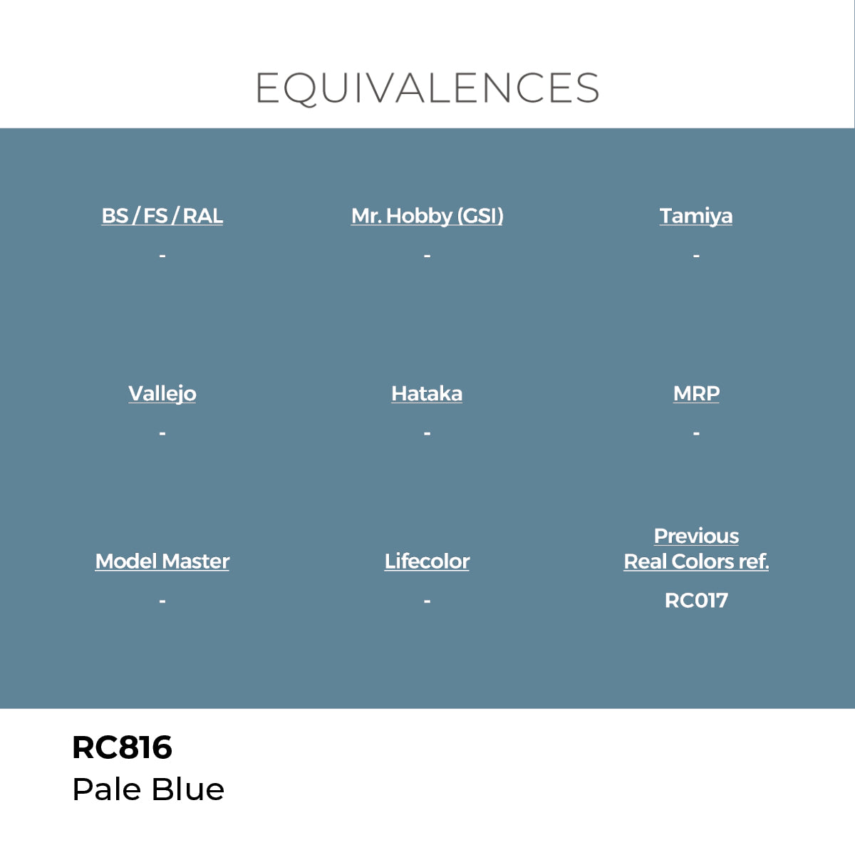 Real Colors Pale Blue 17 ml. RC816