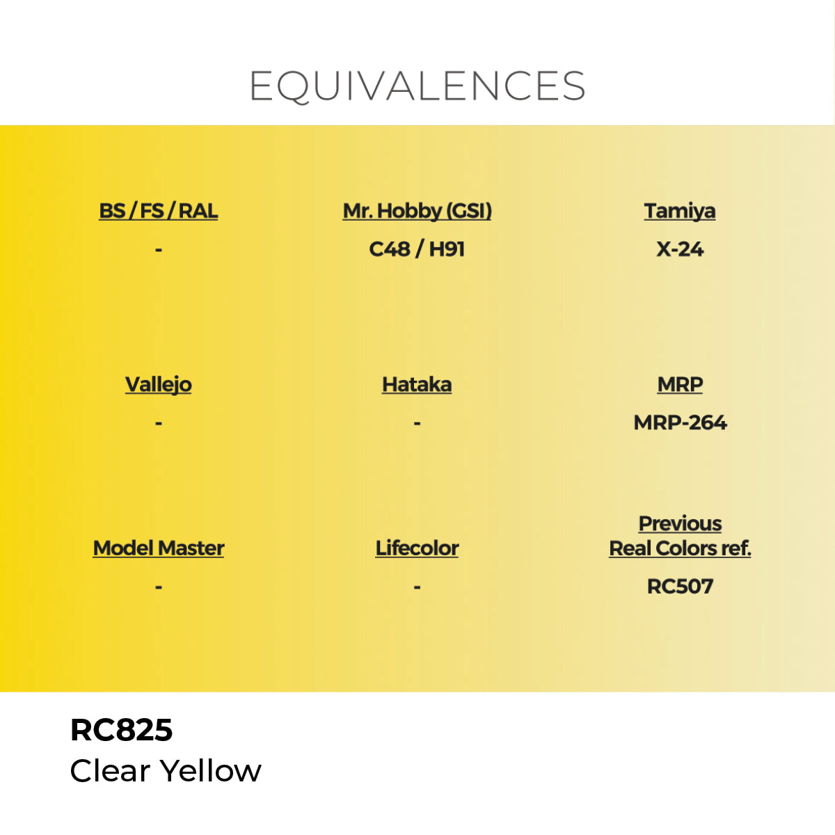 Real Colors Clear Yellow 17 ml. RC825