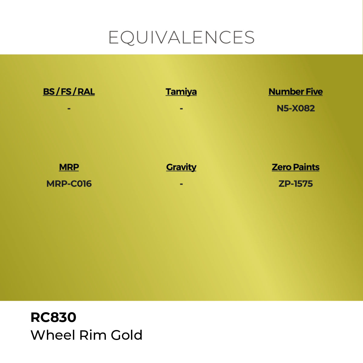 Real Colors Wheel Rim Gold 17 ml. RC830