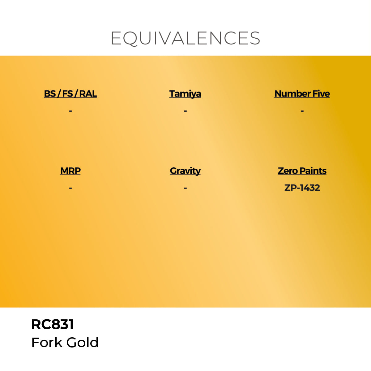 Real Colors Fork Gold 17 ml. RC831