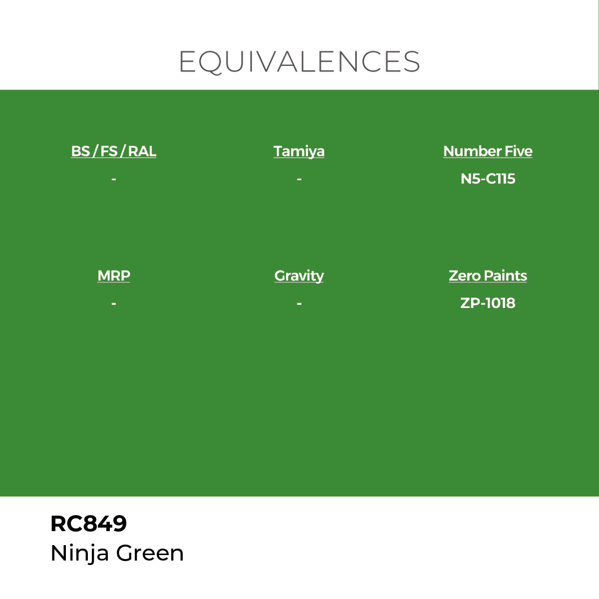 Real Colors Ninja Green 17 ml. RC849