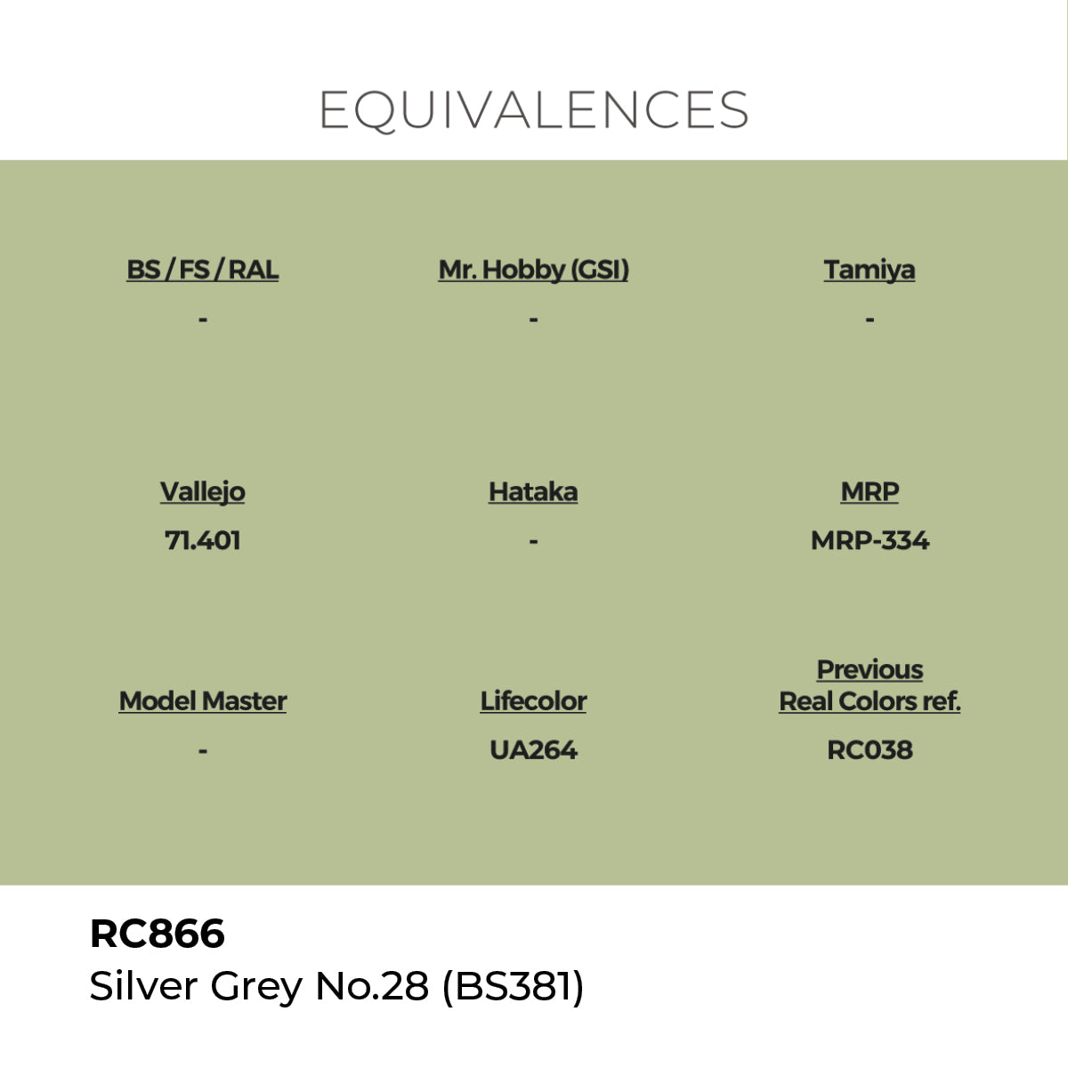 Real Colors Silver Grey No.28 (BS381) 17 ml. RC866