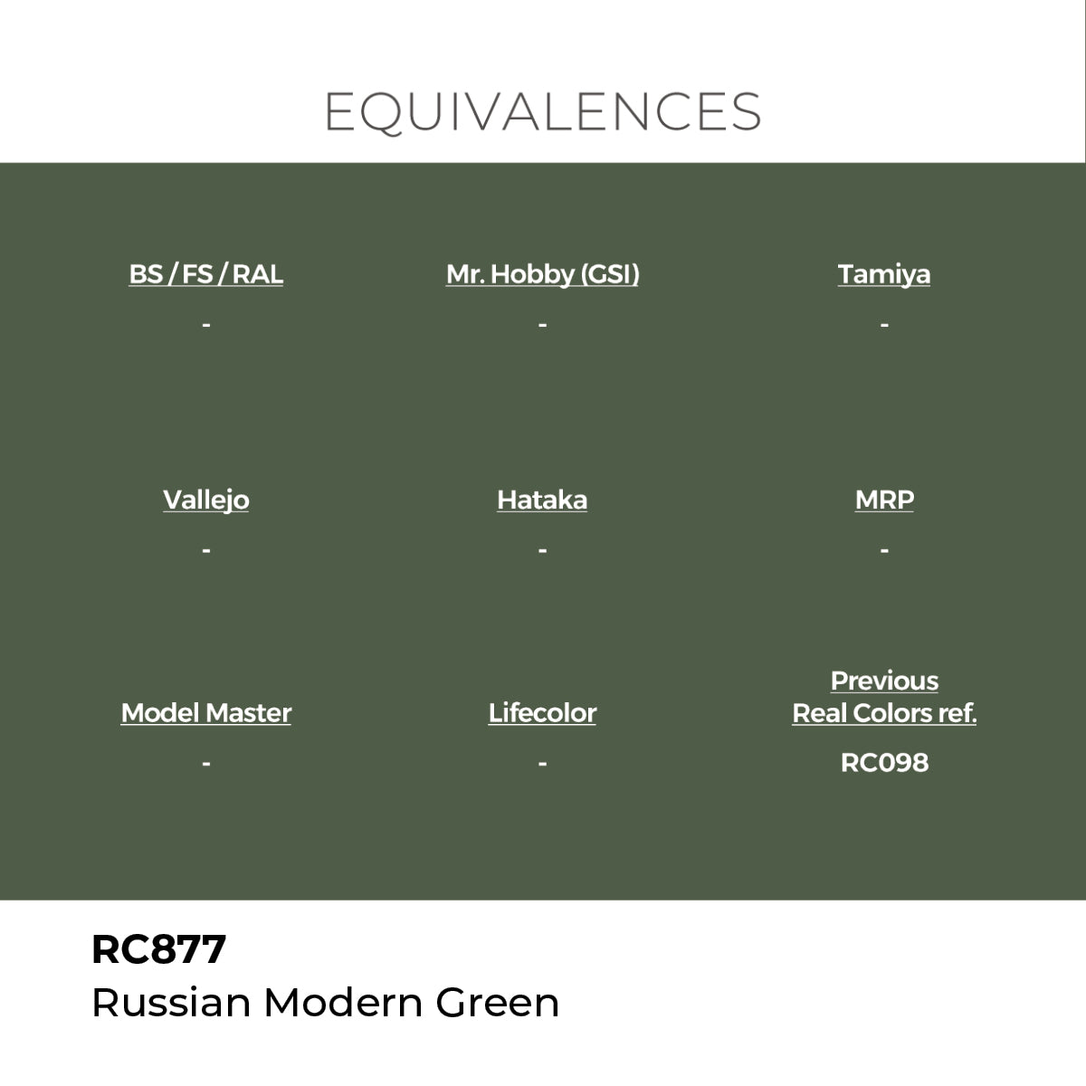 Real Colors Russian Modern Green 17 ml. RC877