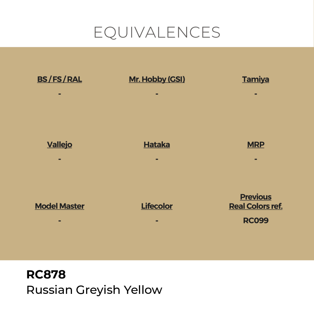Real Colors Russian Greyish Yellow 17 ml. RC878