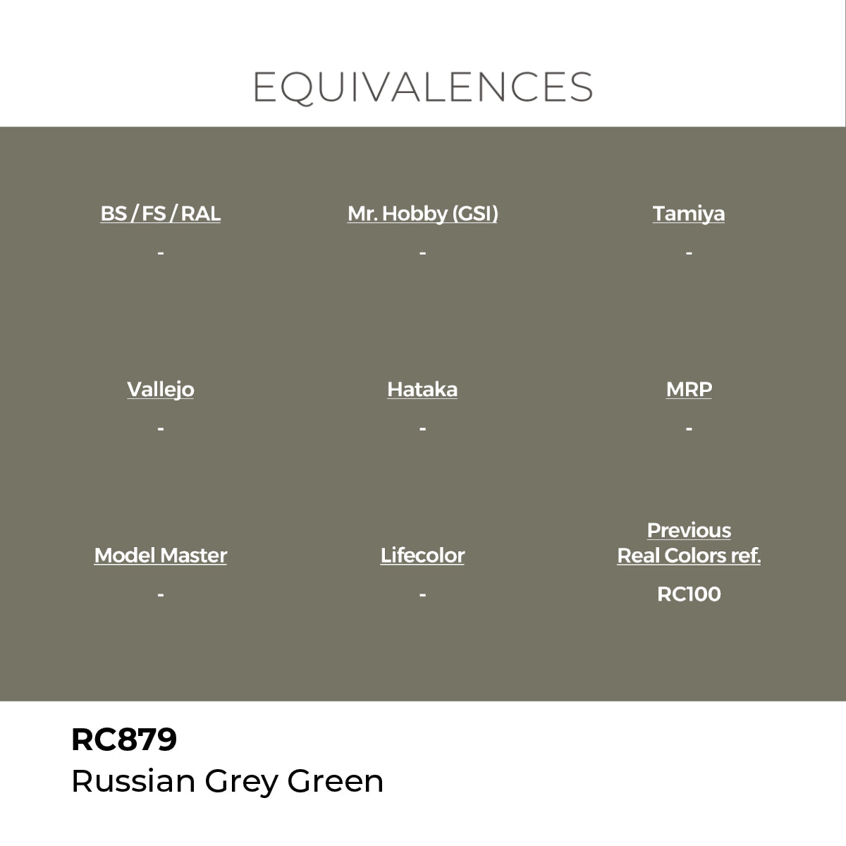 Real Colors Russian Grey Green 17 ml. RC879