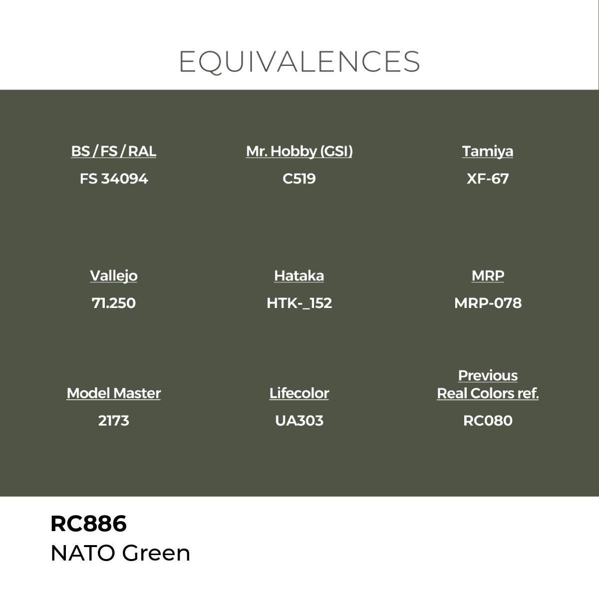 Real Colors NATO Green 17 ml. RC886