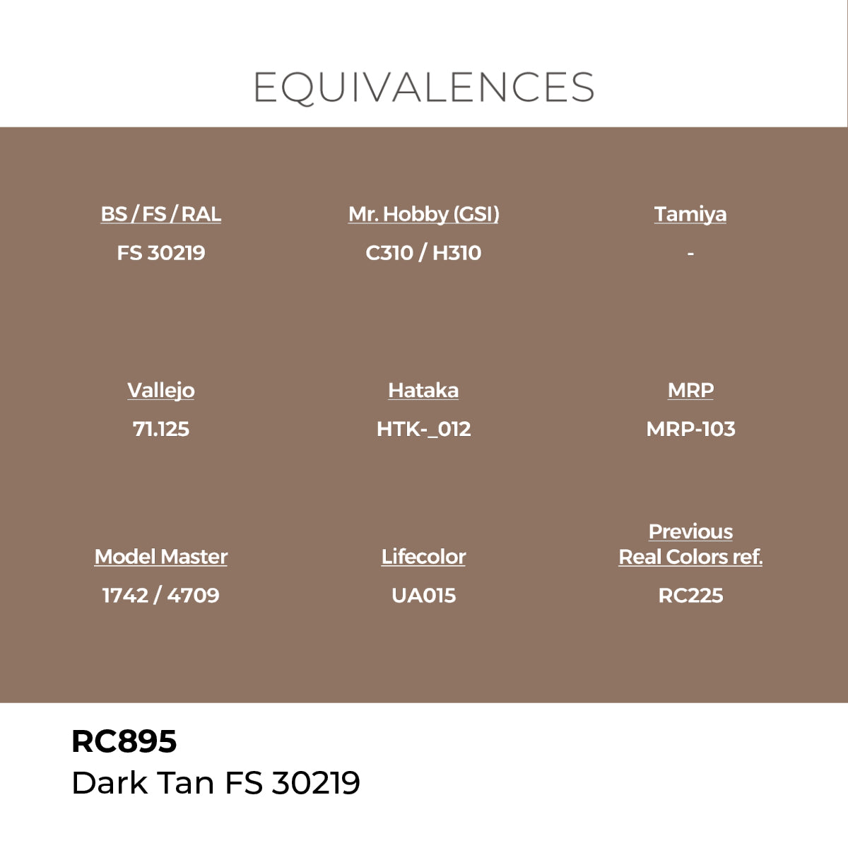 Real Colors Dark Tan FS 30219 17 ml. RC895