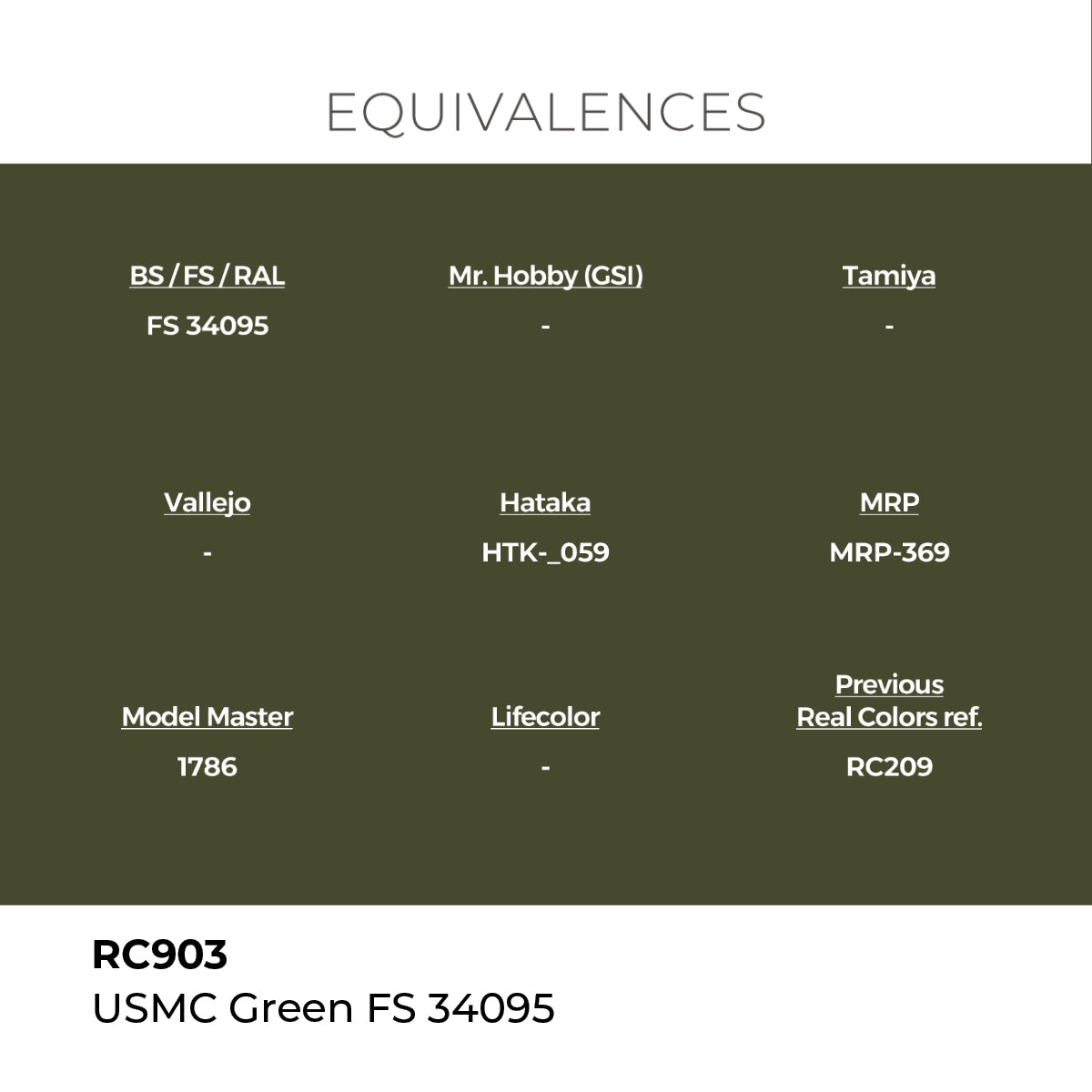 Real Colors USMC Green FS 34095 17 ml. RC903
