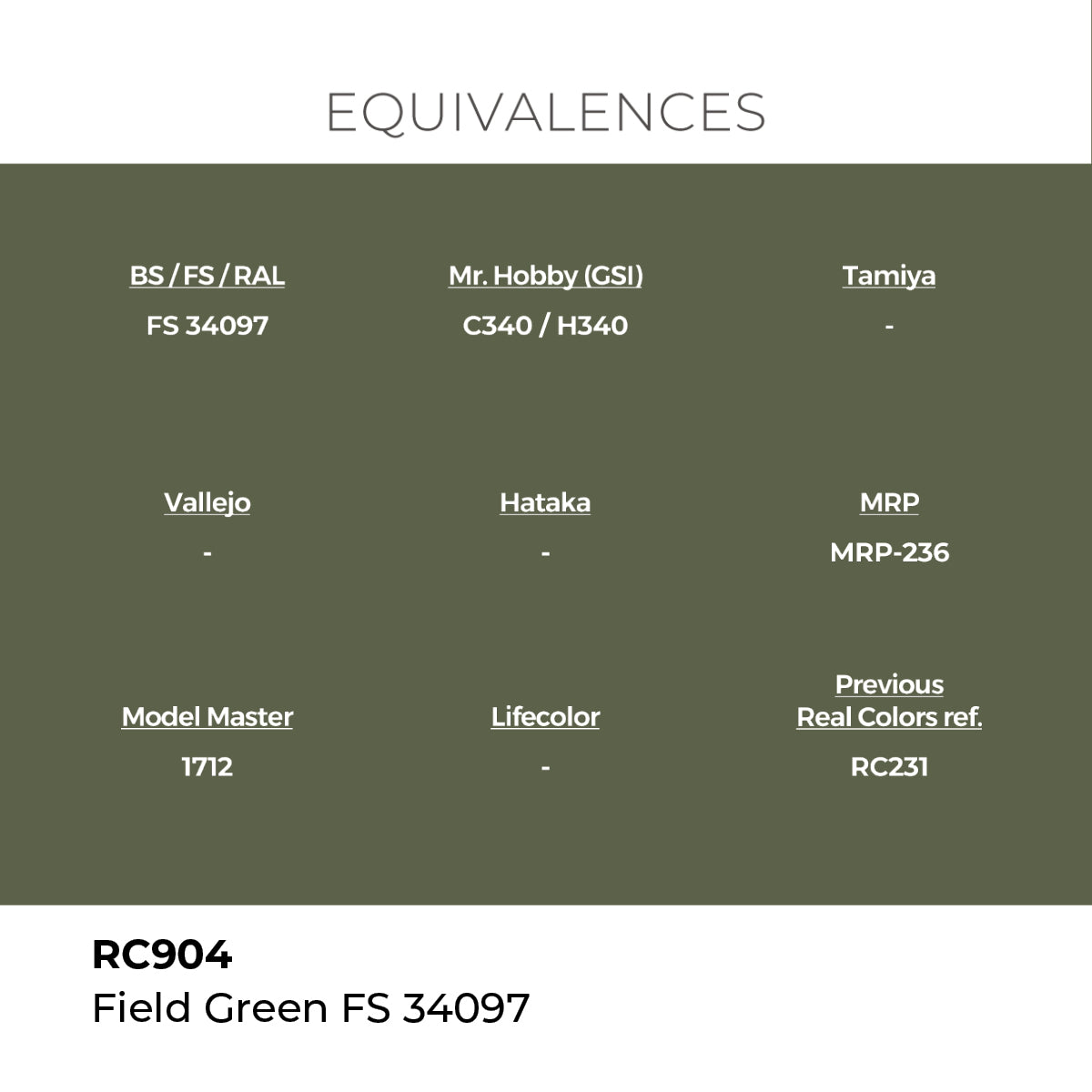 Real Colors Field Green FS 34097 17 ml. RC904