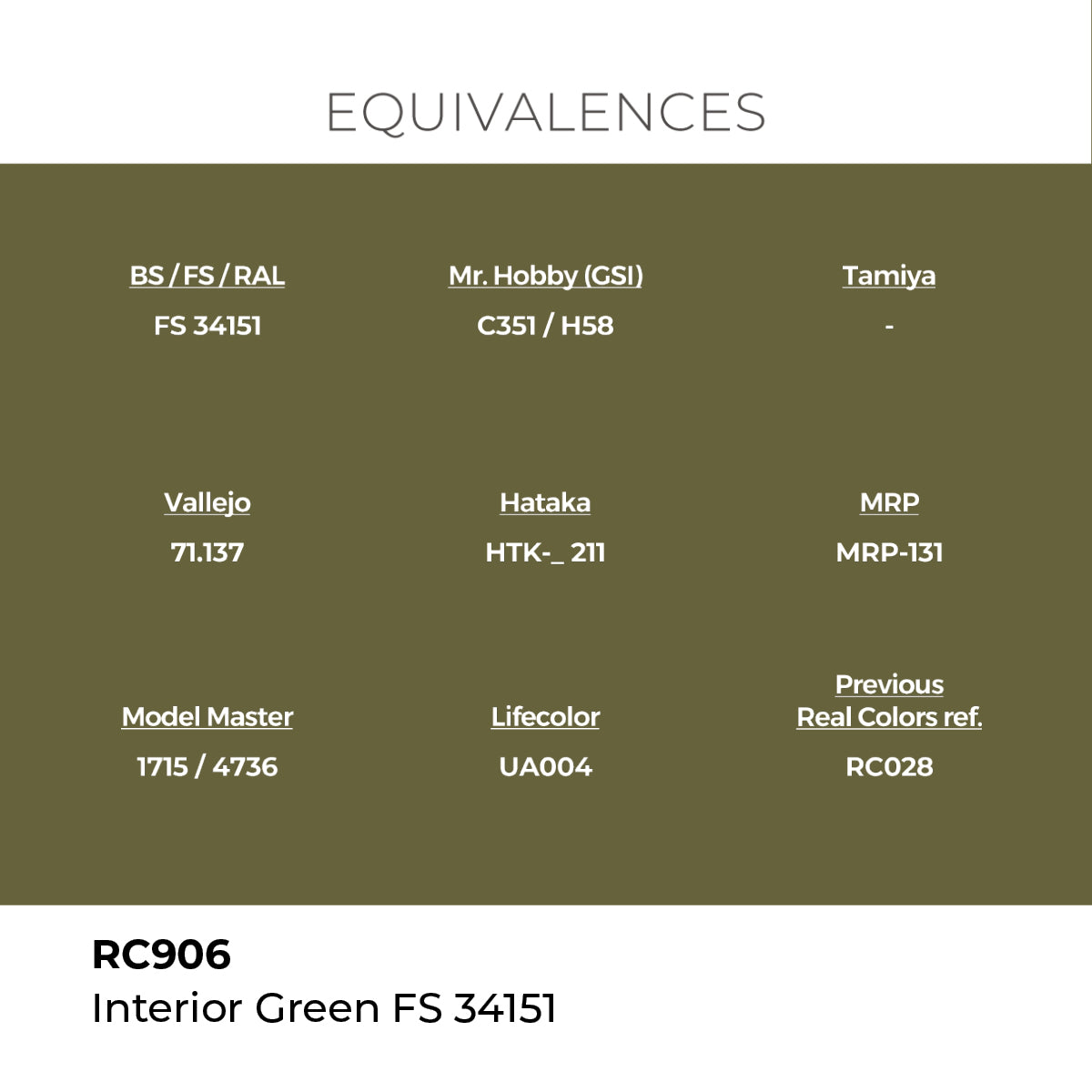 Real Colors Interior Green FS 34151 17 ml. RC906
