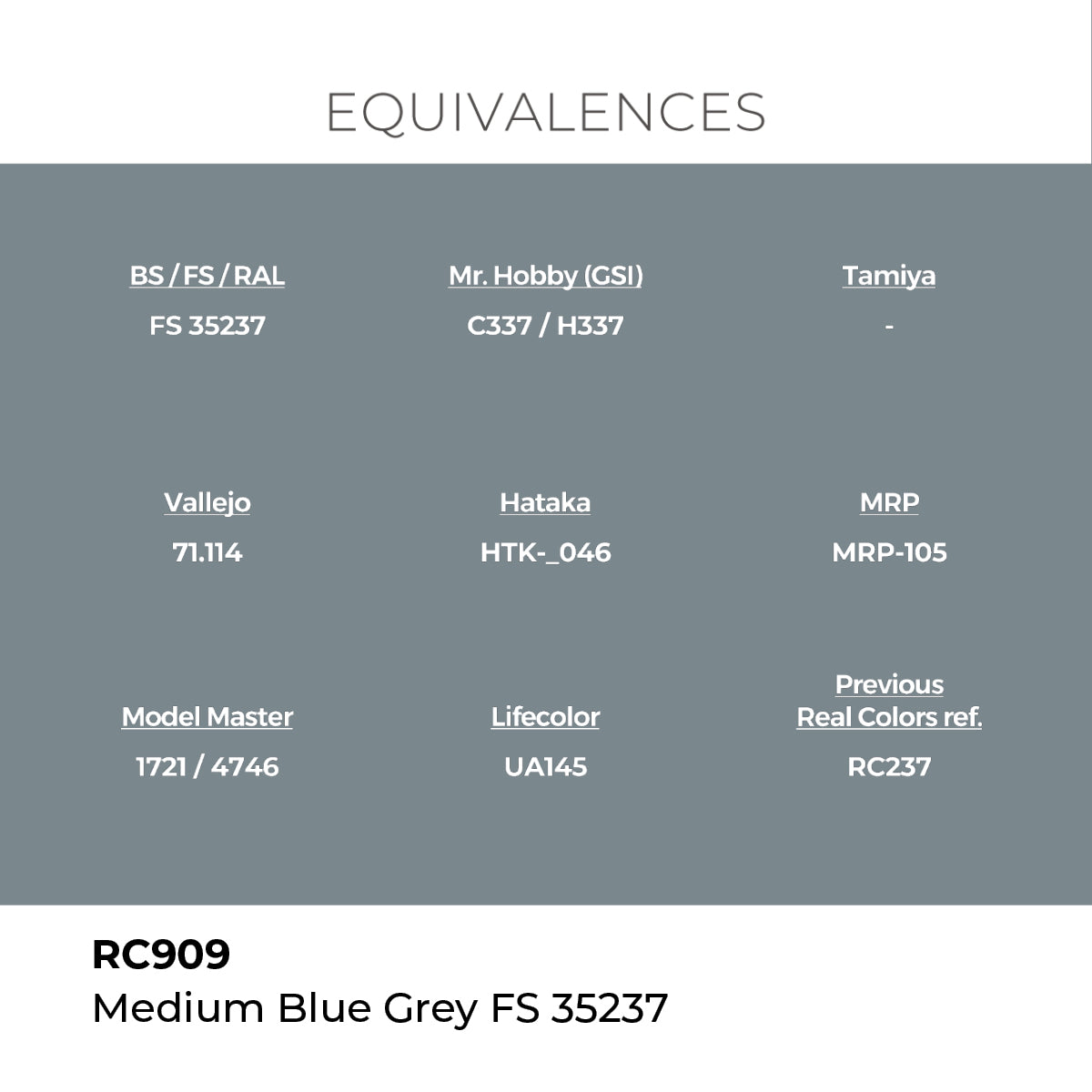 Real Colors Medium Blue Grey FS 35237 17 ml. RC909