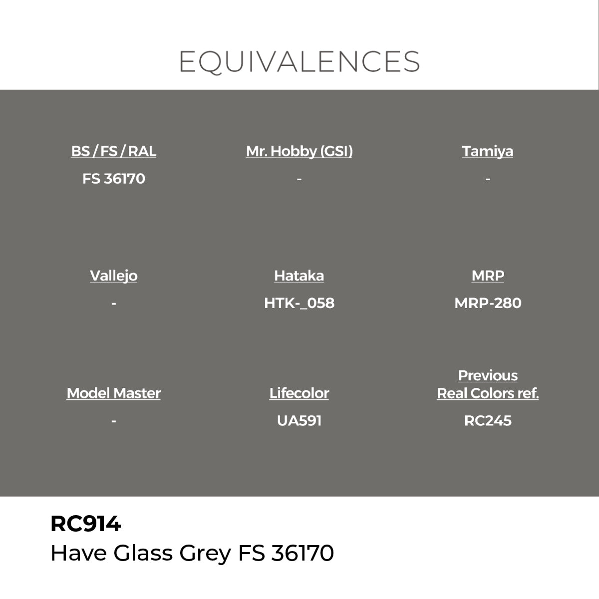 Real Colors Have Glass Grey FS 36170 17 ml. RC914