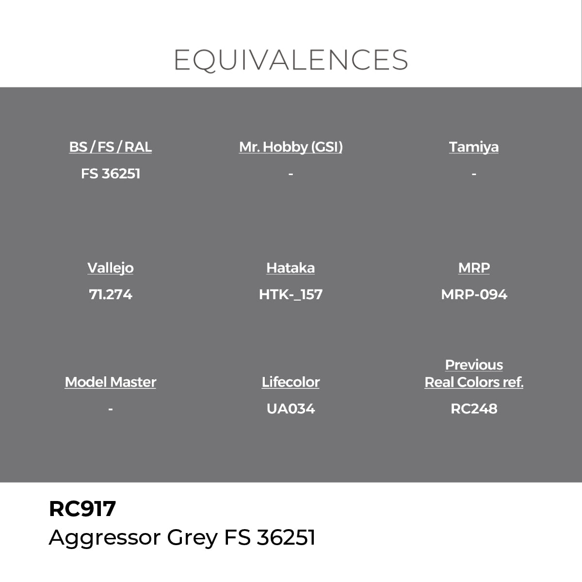Real Colors Aggressor Grey FS 36251 17 ml. RC917
