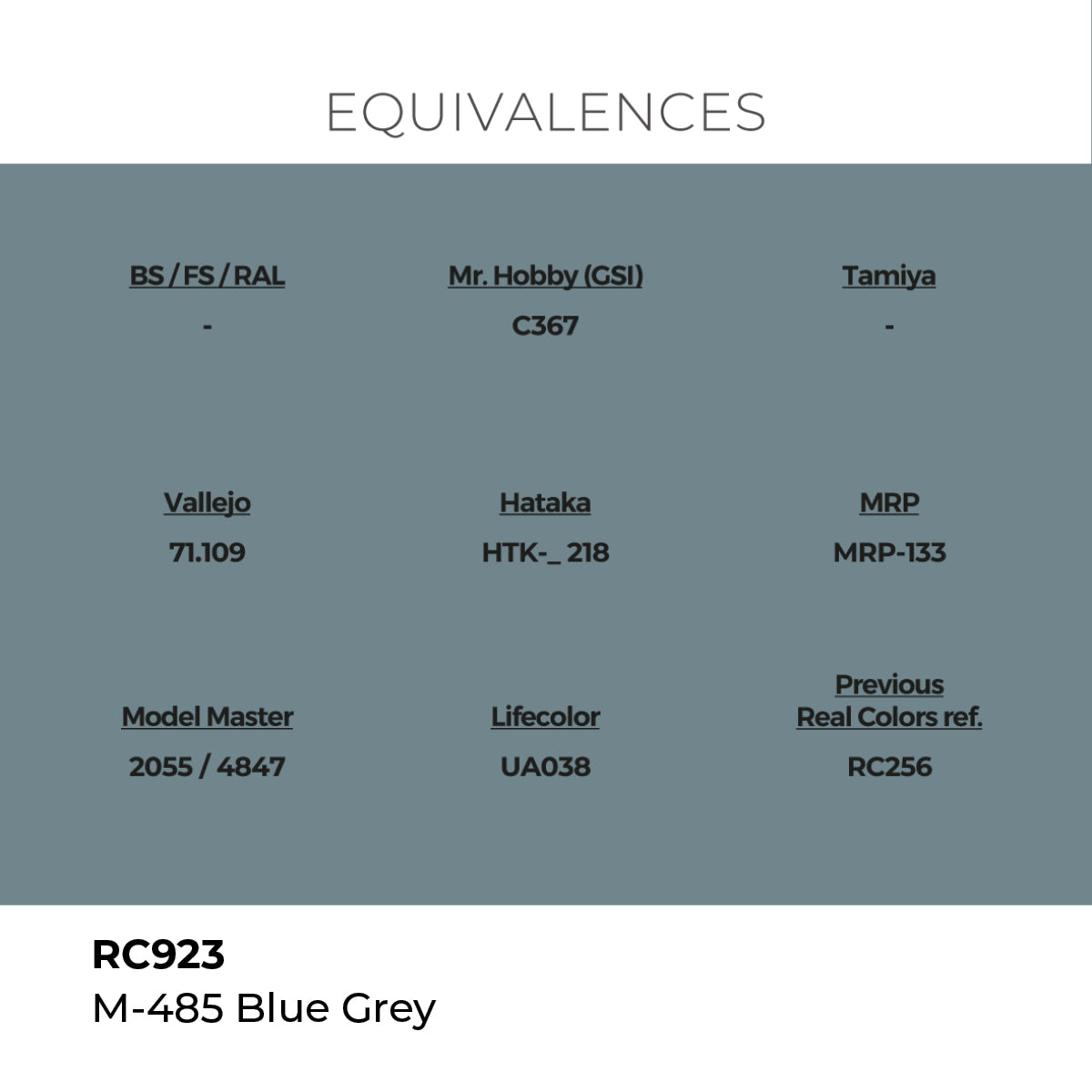 Real Colors M-485 Blue Grey 17 ml. RC923