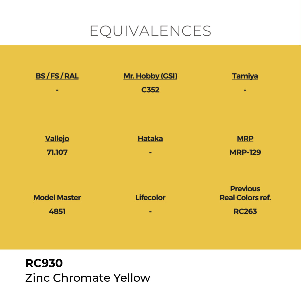 Real Colors Zinc Chromate Yellow 17 ml. RC930