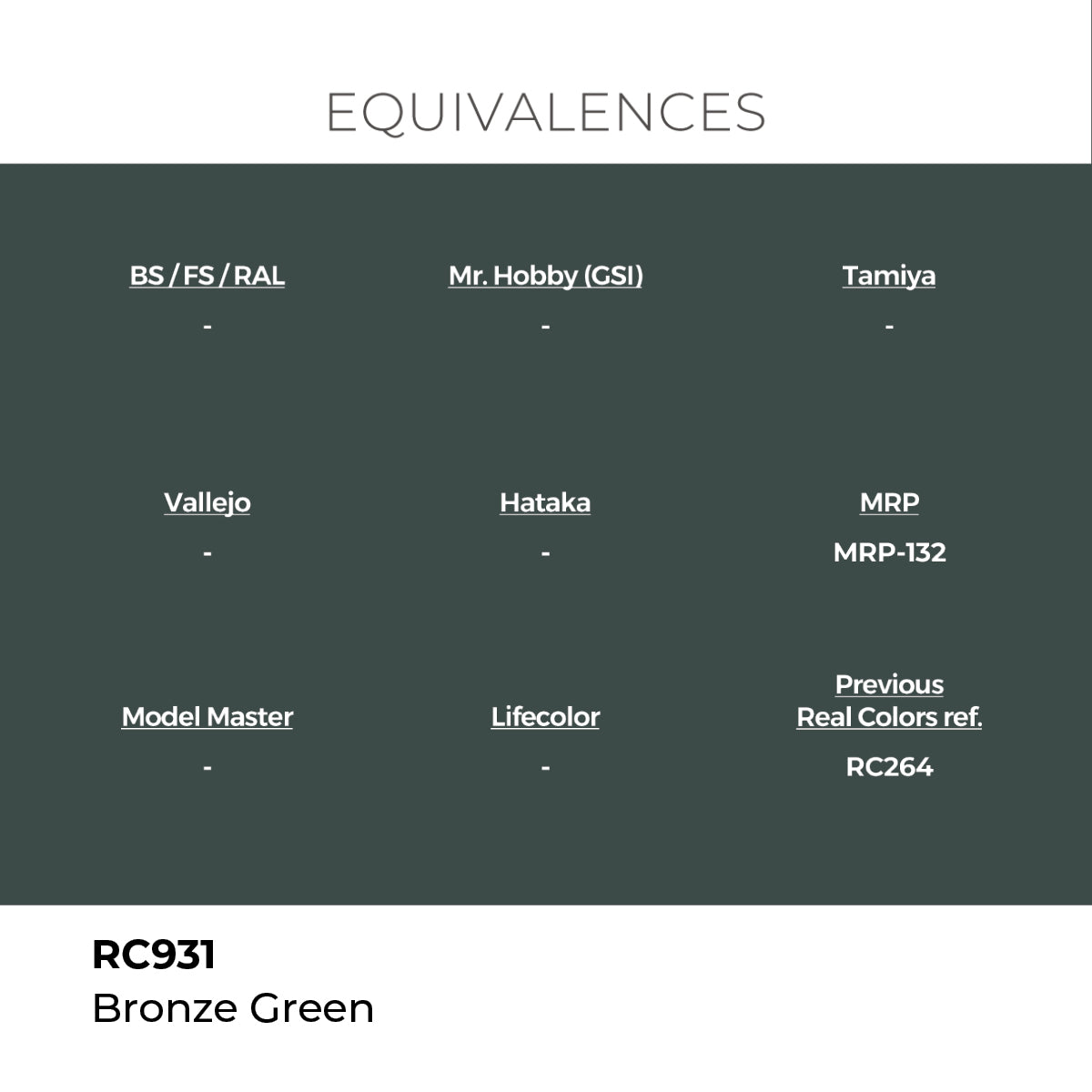Real Colors Bronze Green 17 ml. RC931