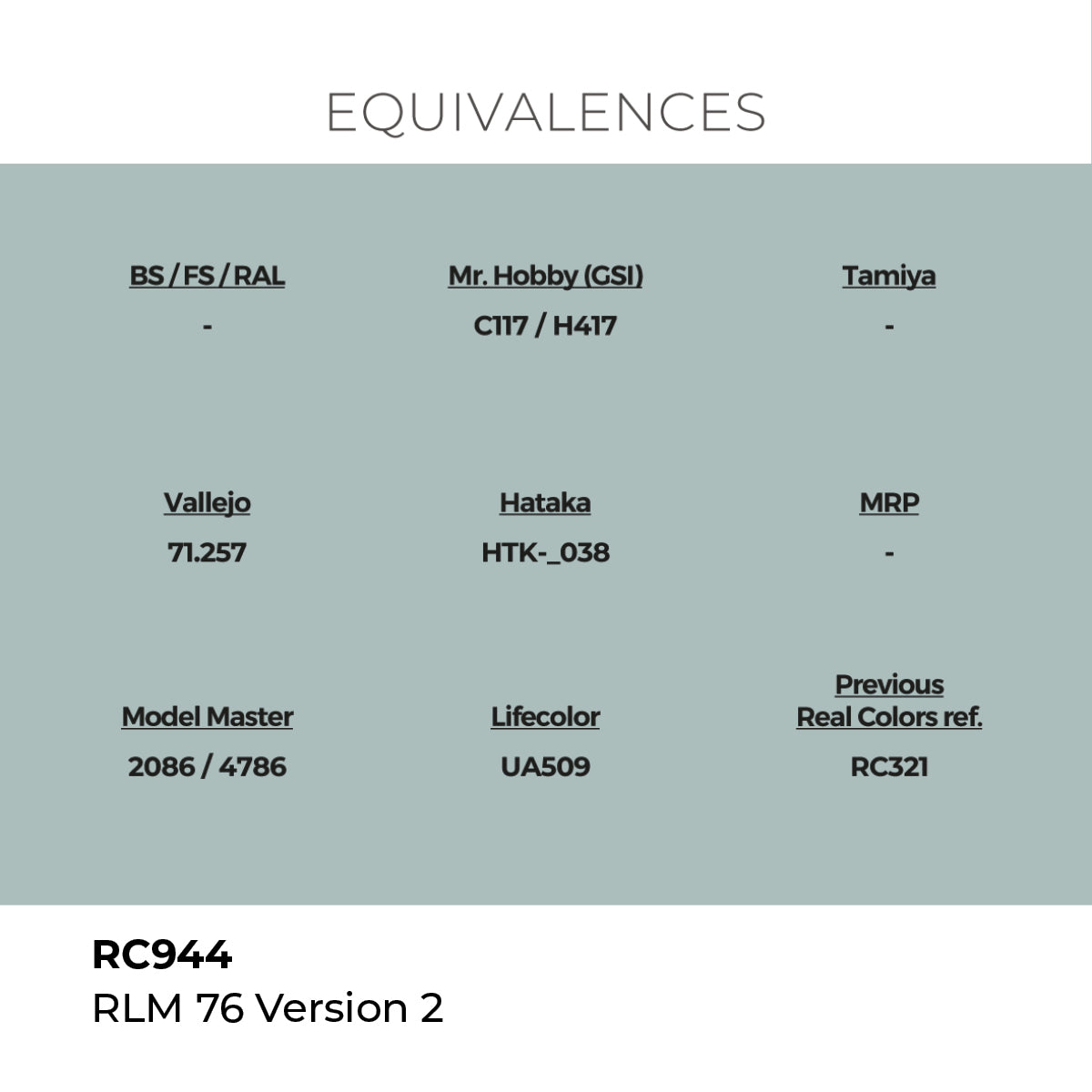 Real Colors RLM 76 Version 2 17 ml. RC944