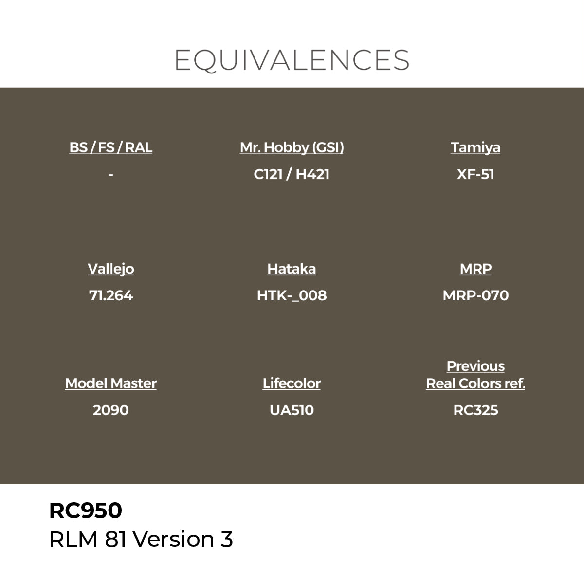 Real Colors RLM 81 Version 3 17 ml. RC950