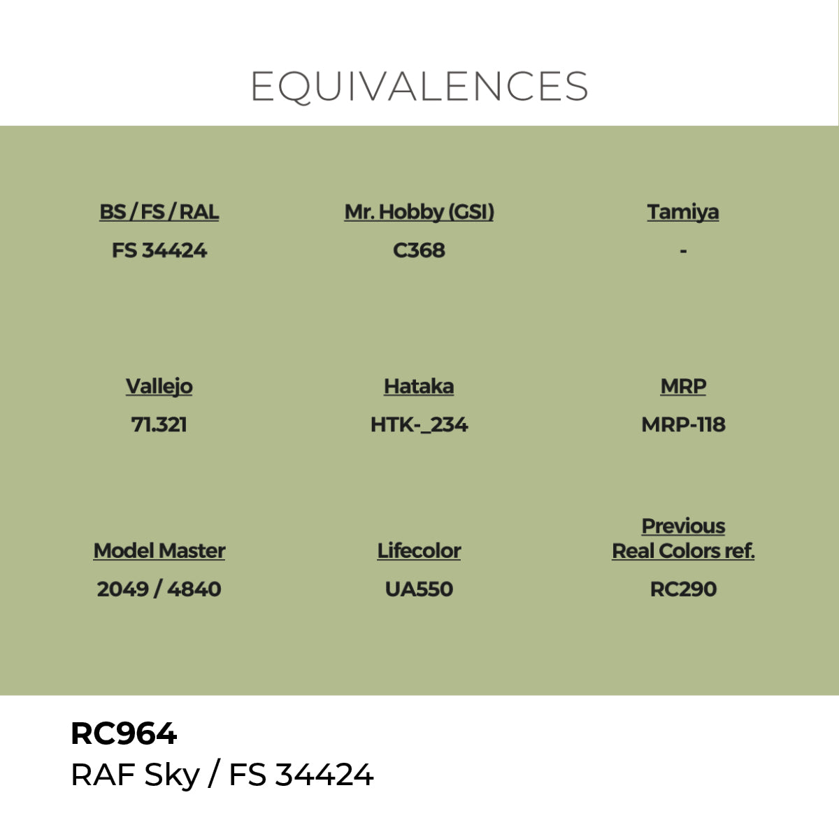 Real Colors RAF Sky / FS 34424 17 ml. RC964
