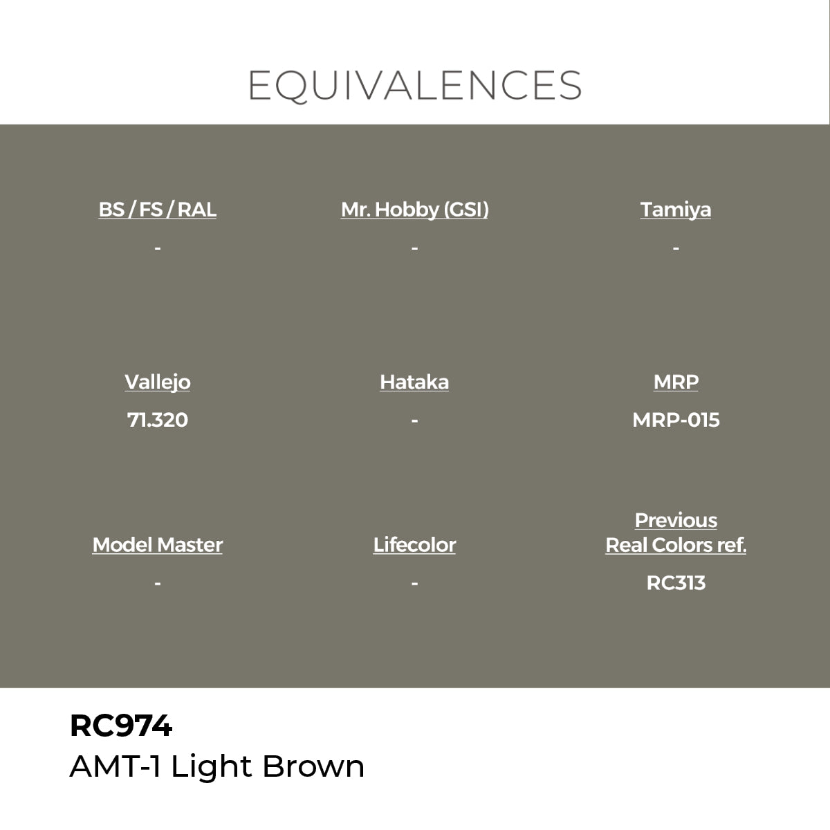 Real Colors AMT-1 Light Brown 17 ml. RC974