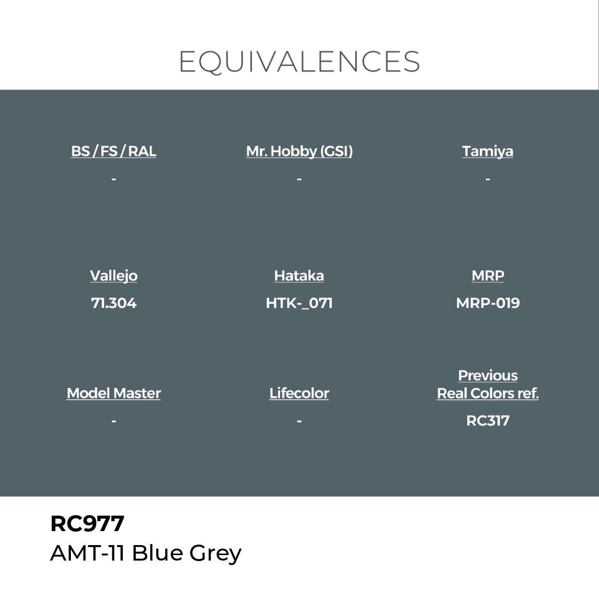Real Colors AMT-11 Blue Grey 17 ml. RC977