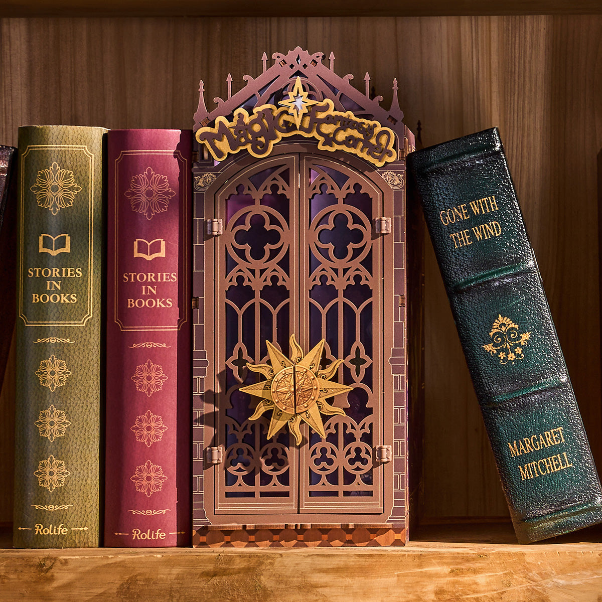 Rolife Magic Fantasy Corner DIY kit features
