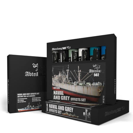 Abteilung 502 Naval and Grey Effects Set Tube Oil 6x20ml 306