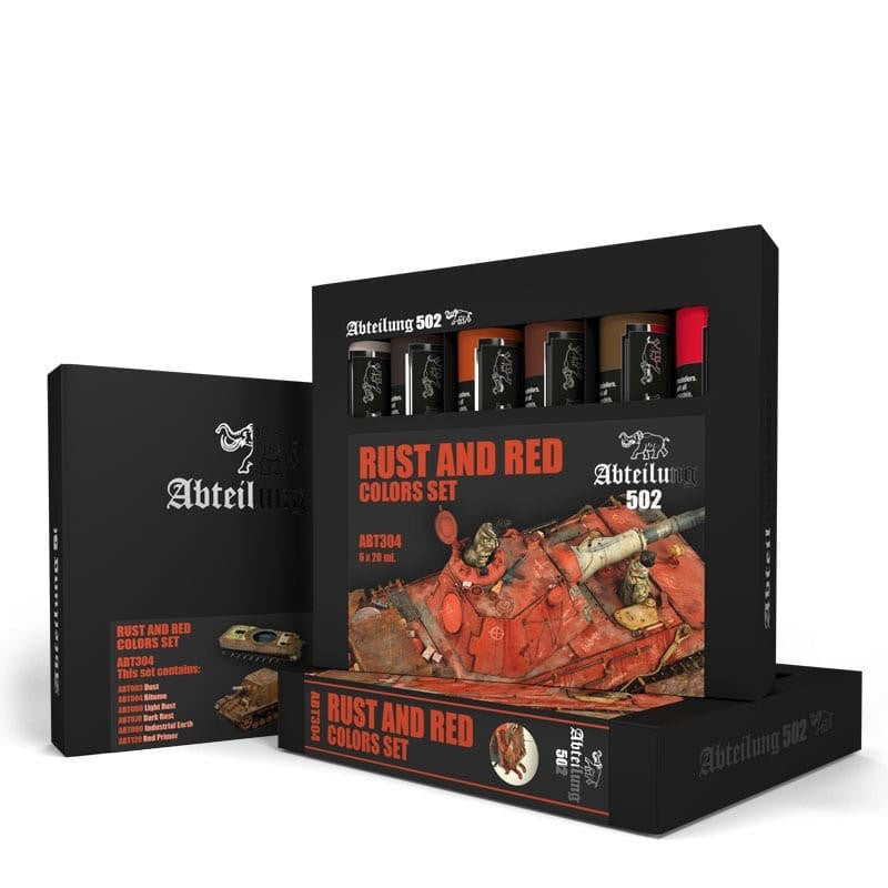 Abteilung 502 Rust and Red Colors Set Tube Oil 6x20ml 304