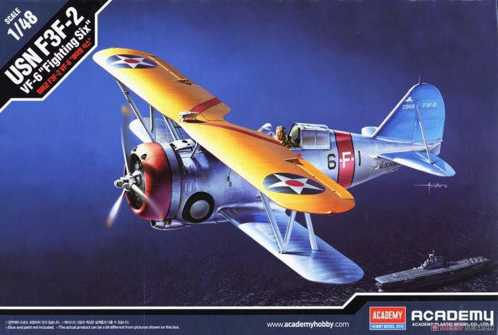 Academy 1/48 F3F-2 VF-6 Fighting Six 12326 
