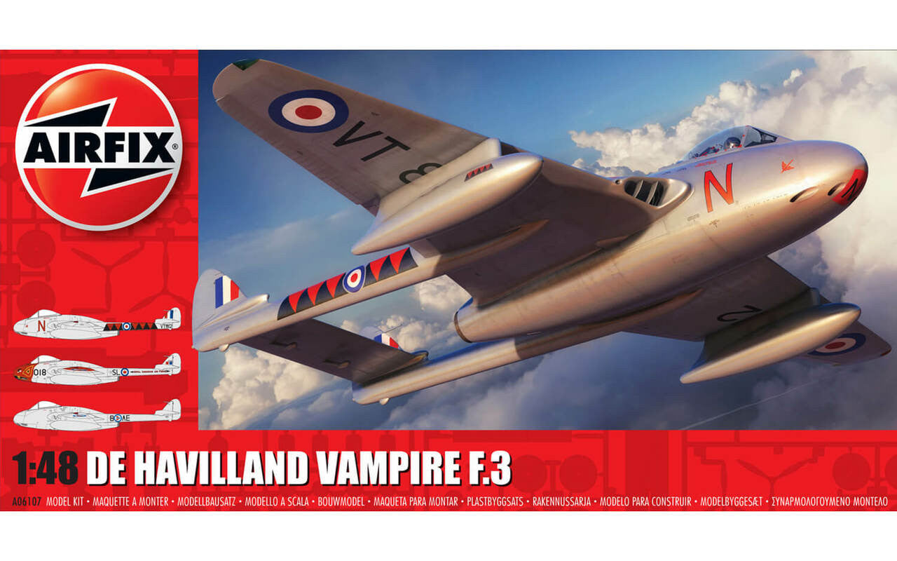 Airfix 1/48 Vampire T.3 Trainer 6107